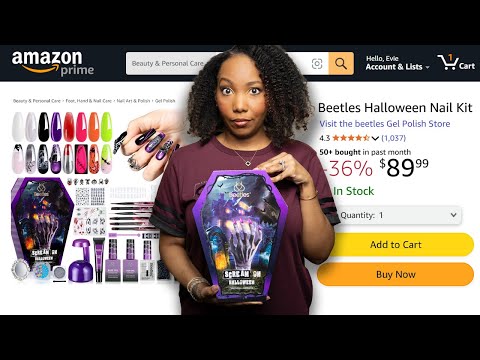 Видео: Стоит ли этот набор для маникюра на Хэллоуин с жуками 100 долларов?