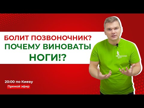 Видео: Болит позвоночник? Почему виноваты ноги!?
