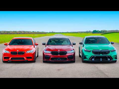 Видео: Заезд нового поколения BMW M5!