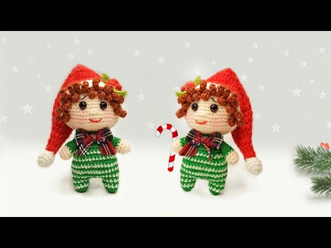 Видео: 🎄Уверена ,таких ещё Вы не вязали☃️ РОЖДЕСТВЕНСКИЙ ЭЛЬФ крючком💗