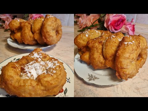 Видео: Пухкави Улични Мекици от бъркано тесто.Ciambelle fritte.