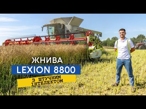 Видео: Що може комбайн CLAAS LEXION 8800? Дивись сам!