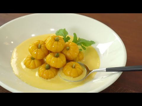 Видео: Мягкая и жевательная паста с тыквенными ньокки и кремом :: Тыква на Хэллоуин :: Рецепт с картофелем