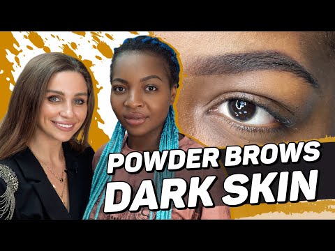 Видео: Как делать пудровые брвои на плотной коже?