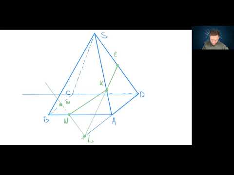 Видео: Математика, стереометрия, построение сечения по трём точкам