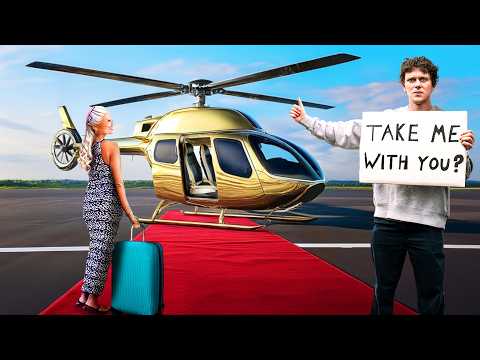 Видео: Просьба к миллиардерам: прокатите меня на ВАШЕМ вертолете