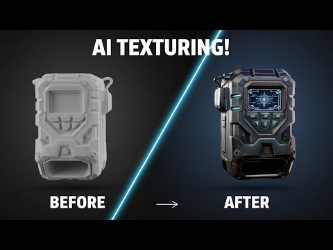 Видео: Нейросети меняют текстурирование 3D: новый подход #blender3d #substance3d #texturing