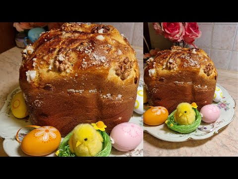 Видео: Козунак в домашна  хлебопекарна, лесен и вкусен.Colomba.