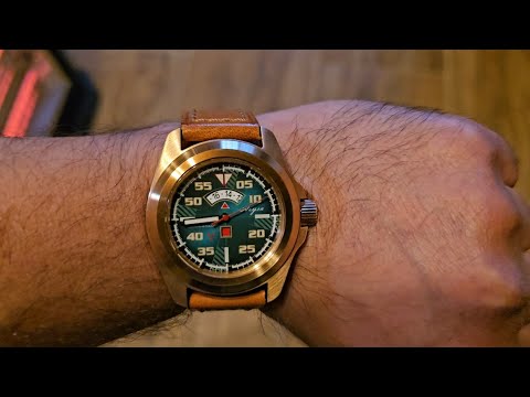 Видео: Часы Восток Амфибия 2432.01 / 88808Г Акула. Бронза Сапфировое стекло.