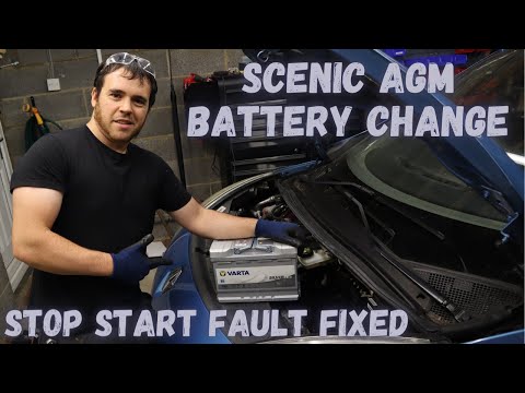 Видео: Замена аккумулятора Renault Scenic 3 (AGM) | Промокод в описании