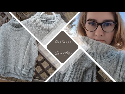 Видео: Свитер oversize со спущенным плечом. Просто, уютно и комфортно.