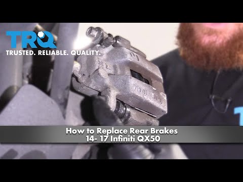 Видео: Как заменить задние тормоза 14-17 Infiniti QX50