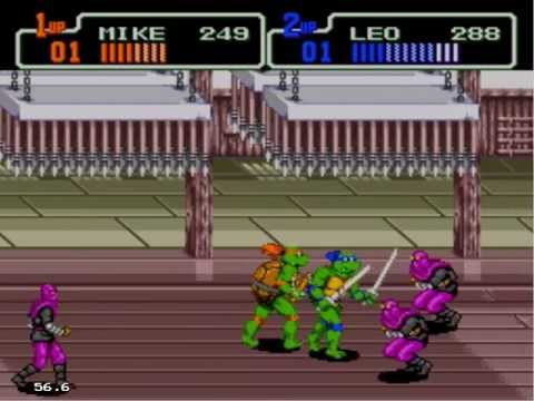 Видео: Sega Genesis: Прохождение Teenage Mutant Ninja Turtles - The Hyper Stone Heist