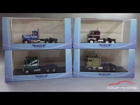 Видео: Масштабные модели американских седельных тягачей | NEO Scale Models | Первая десятка