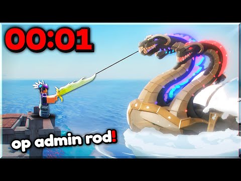 Видео: Могу ли я поймать ВСЕ СЕКРЕТЫ за 1 ЧАС, используя OP ADMIN ROD в Fisch!