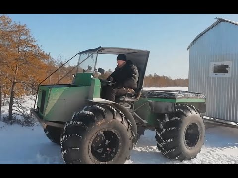 Видео: ОБЗОР ВЕЗДЕХОДА «БОРИСЫЧ-16» АКПП (ЧАСТЬ 2). ДВИЖЕНИЕ ПО СНЕЖНОЙ ЦЕЛИНЕ