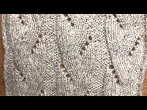 Видео: Вяжем ажурные дорожки с зигзагами. Присоединяйтесь! #Узорывязания #Вязаниеспицами #Мк #ажурныеузоры 