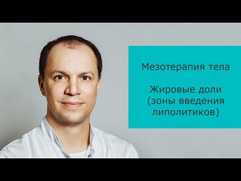 Видео: Мезотерапия тела. Жировые доли (зоны введения липолитиков)