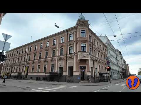 Видео: #Рига Прогулка от перекрёстка улиц Пернавас и Деглава до улицы Бривибас