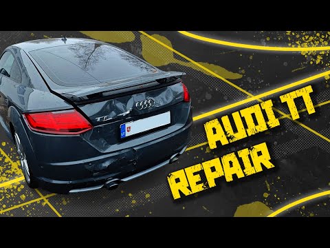 Видео: AUDI TT. Rear end repair. Ремонт задней части.
