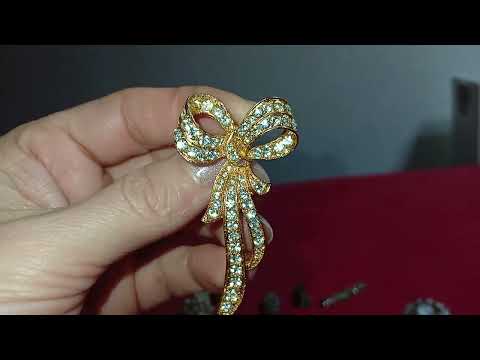 Видео: 2 часть брошки с прозрачными кристалами