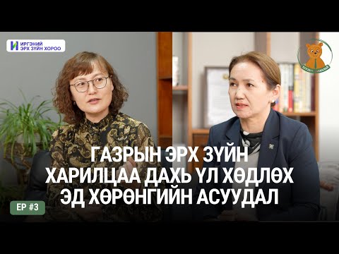 Видео: Газрын эрх зүйн харилцаа дахь үл хөдлөх эд хөрөнгийн асуудал | #Хуульч_мазаалай_подкаст Ep 3