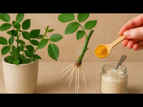 Видео: Всего 1 ложка, и ваши черенки роз укоренятся, как по волшебству!