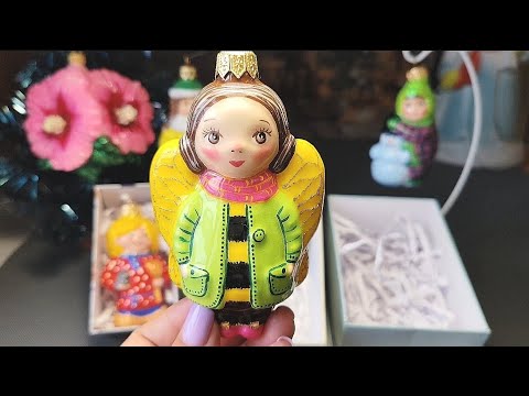 Видео: Ёлочные игрушки Evis. Магазин ёлочных игрушек. #diy#роспись#новыйгод #art #арт#хэндмэйд