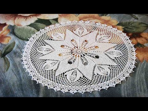 Видео: САЛФЕТКА С ЛИЛИЯМИ КРЮЧКОМ. ЧАСТЬ 1