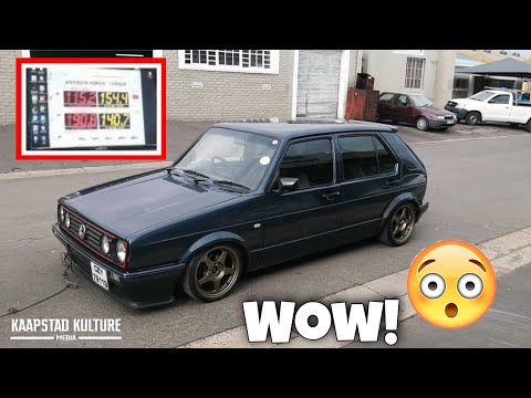 Видео: 2L 8v Citi Golf Тиджея развивает БОЛЬШУЮ МОЩНОСТЬ на динамометре!