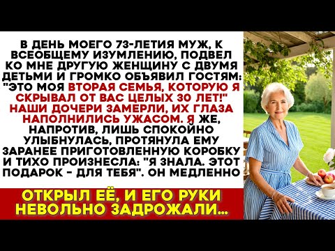 Видео: Мой 73-й Юбилей: Муж Раскрыл 30-летнюю Тайну — Семью. Я Улыбнулась и Вручила Коробку…