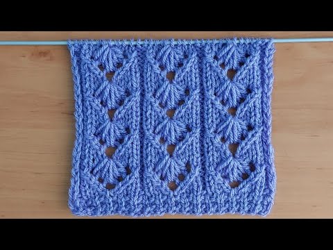 Видео: Красивый 👍ажурный узор спицами для жилета, туники, свитера, кофточки.