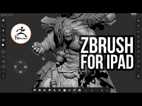 Видео: Zbrush для IPad ВЫШЕЛ! Первый взгляд и лёгкий обзор.