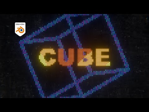 Видео: Ретро графика в Blender | Урок Geometry nodes