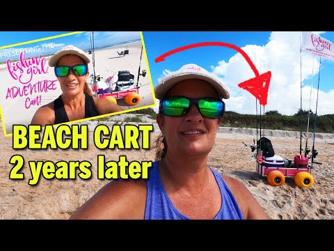 Видео: ЭТО ЛУЧШАЯ пляжная тележка? Мой отзыв спустя 2 года — Anglers Fishing Mate Sr Surf Fishing Cart