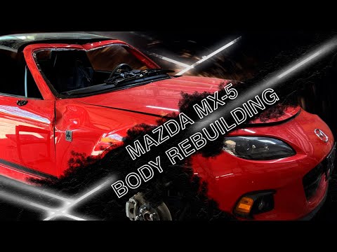 Видео: Mazda MX5. Rebuilding a body. Ремонт кузова.