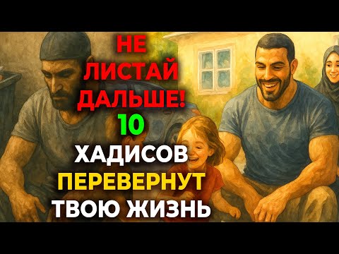 Видео: 10 хадисов, которые ПЕРЕВЕРНУТ твою жизнь (начни применять СЕГОДНЯ)