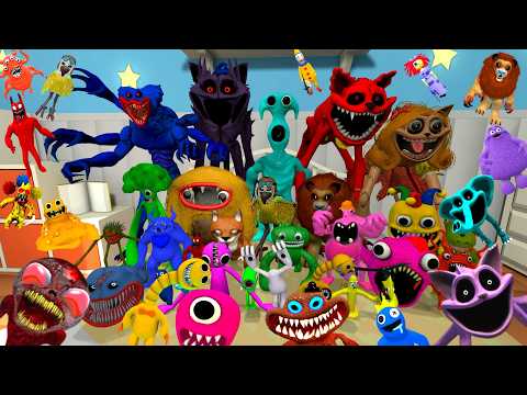 Видео: Спартанец пинает все новые сады Банбана 7-1 Радужно улыбающееся существо Поппи Зоономали в Garry'...