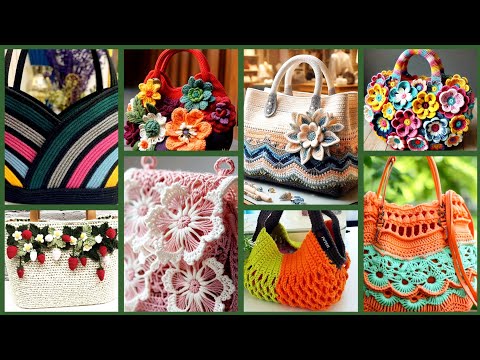 Видео: Самая красивая и потрясающая коллекция сумок, связанных крючком