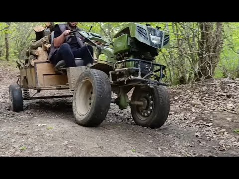 Видео: Мотоблок  Вездоход - в Лесу как Внедорожник