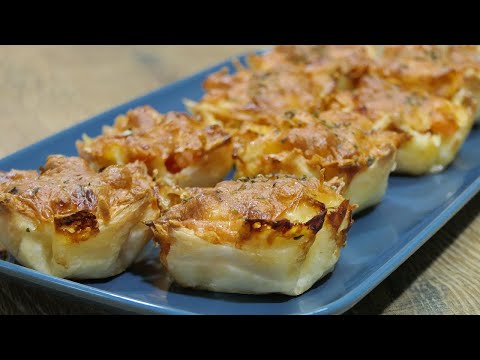 Видео: Самая простая закуска! Невероятно вкусная закуска из слоёного теста!