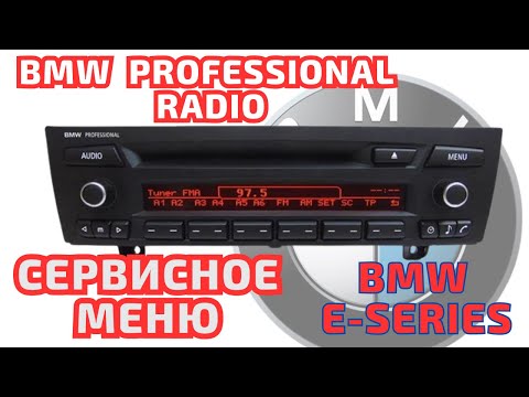 Видео: Professional Radio BT USB - сервисное и обычное меню #bmw