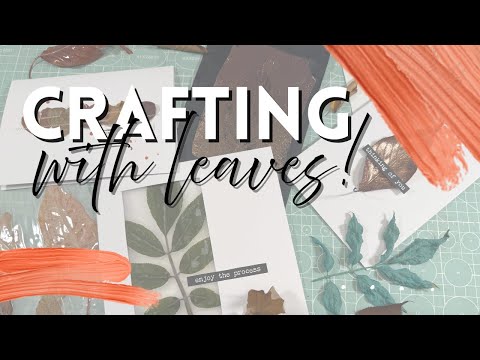 Видео: Бумажное творчество с листьями — БЕСПЛАТНЫЕ материалы для творчества!