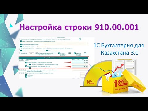 Видео: Настройка строки 910.00.001 в 1С