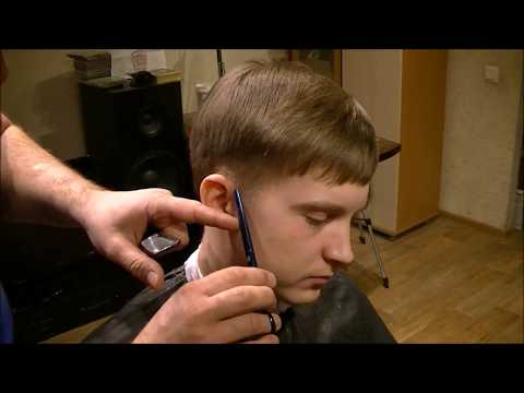 Видео: мужская стрижка модельная. Men's haircut