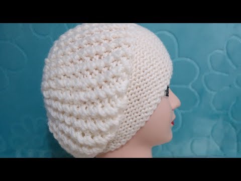 Видео: БЕРЕТ ( ШАПКА ) СПИЦАМИ С УКОРОЧЕННЫМИ РЯДАМИ.  САМЫЙ ПРОСТОЙ МЕТОД