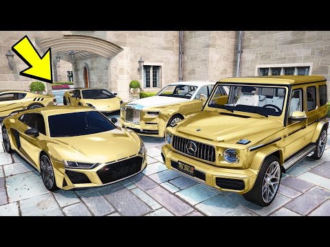 Видео: УГНАЛ КУЧУ ЗОЛОТЫХ ЧИТ ТАЧЕК ЗА 180 СЕКУНД! БИТВА ВОРОВ ГТА 5! ОБЗОР МОДА В GTA 5!