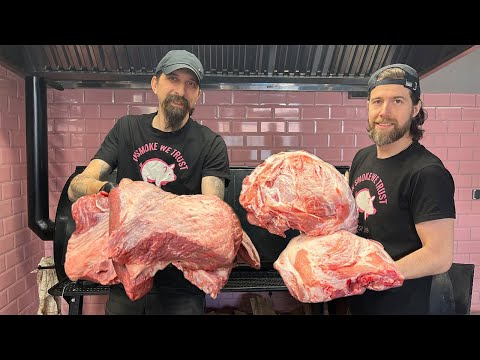 Видео: ЭТИ РЕБЯТА производят 100 килограммов мяса в день! ТЕХАССКОЕ БАРБЕКЮ