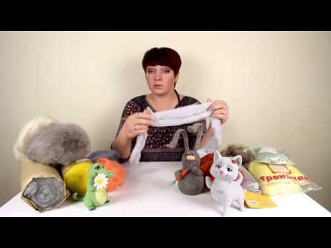 Видео: Виды шерсти для сухого валяния / Overview of types of the wool for  needle felting wool