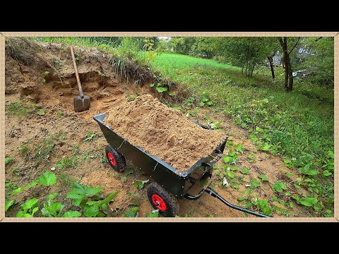 Видео: Садовая тележка-самосвал “Unikit” (Юникит), мой незаменимый помощник в хозяйстве